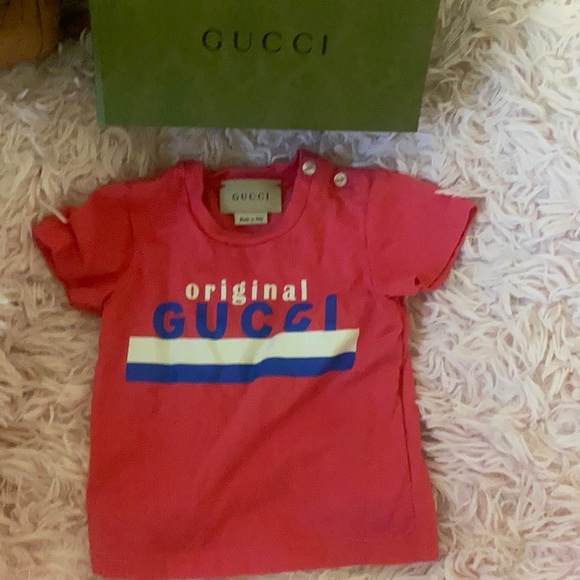 2 size 0/3 month Authentic gucci shirts